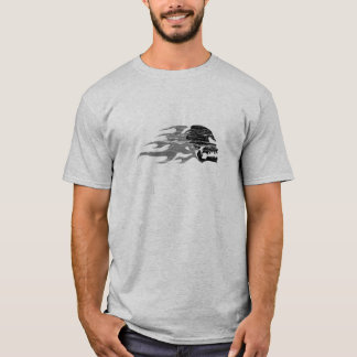 Den HellRiders skallen och flammar T-tröja Tee