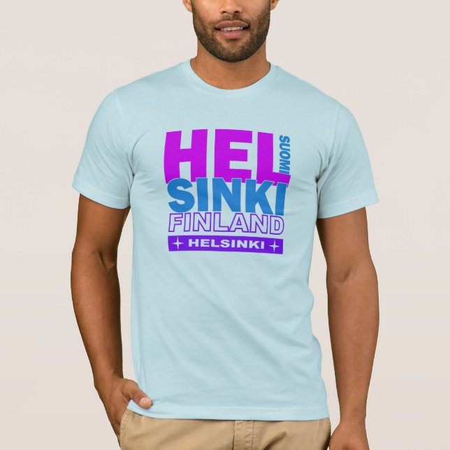 Den Helsingfors skjortan - välj stil & färga T Shirt (Framsida)