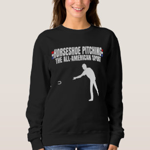 Den helt amerikanska sporten USA-flaggan  Hästskoh T Shirt