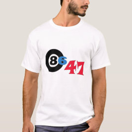 Den helt designade växeln "8647" i händer t shirt