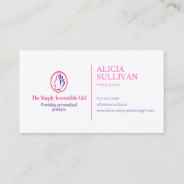 Den helt enkelt oemotståndliga flickan  visitkort