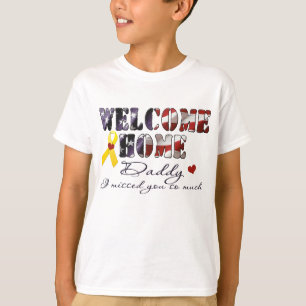 Den hem- pappan för välkomnandet missa jag dig tee shirt