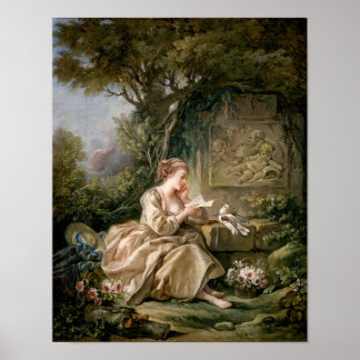 Den hemliga bilden av Francois Boucher Print Poster