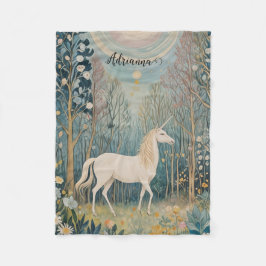 Den hemliga enhörningen av Whispering Skogen Fleecefilt