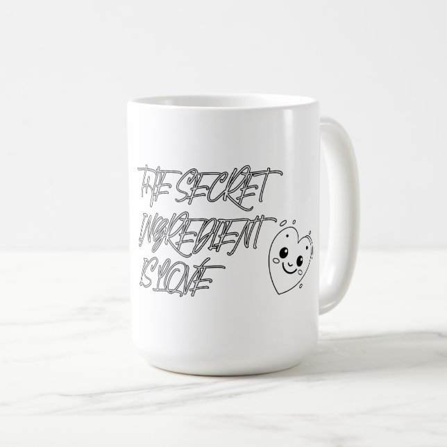 Den hemliga ingrediensen är KÄRLEK Kaffemugg (Framsida höger)