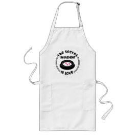 Den hemliga ingrediensen är Love Hearts Chef's Gif Långt Förkläde