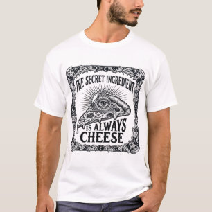 Den hemliga pizzatillbehöret - Illuminatiost T Shirt
