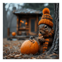 Den hemliga skogsfesten av ekorren Ai-bilden