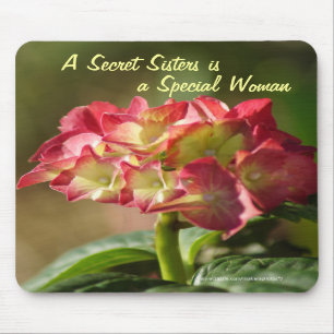 Den hemliga systervanlig hortensia Mousepad- Musmatta
