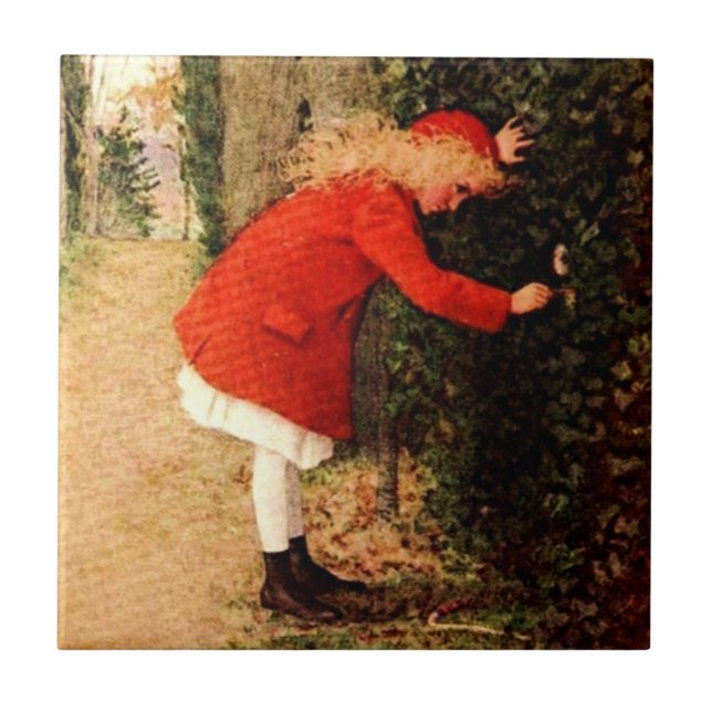 Den hemliga trädgården kakelplatta (Framsidan)