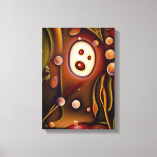 den hemliga trädgårdens surreala konstmålning av b canvastryck