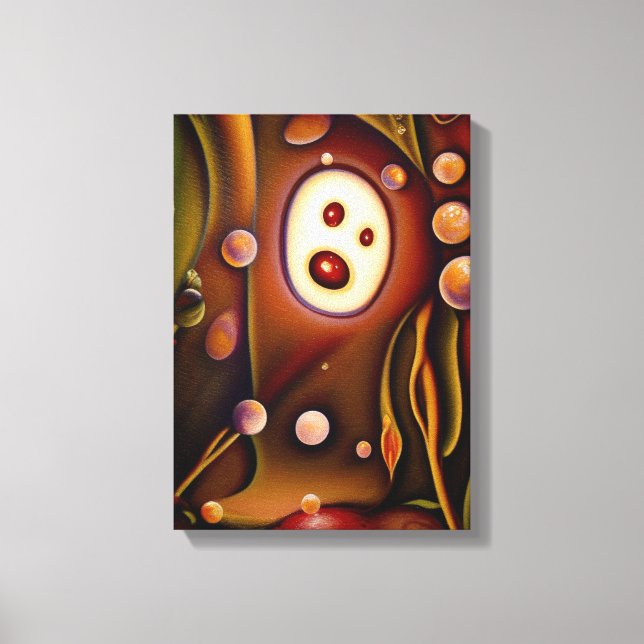 den hemliga trädgårdens surreala konstmålning av b canvastryck (Framsida)