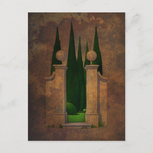 Den hemliga trädgårds- konsten vykort (Framsida)