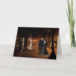 Den hemsökta Alley Halloween Kort