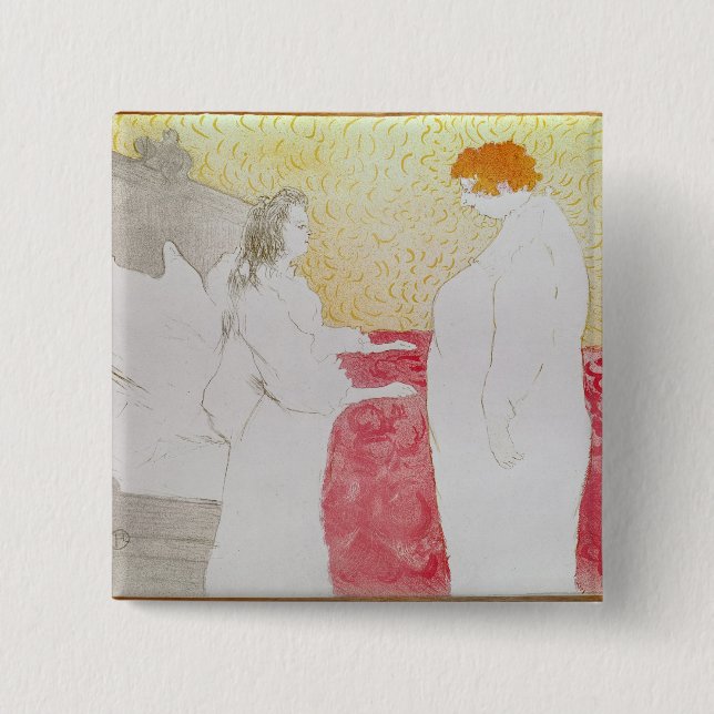 Den Henri de Toulouse-Lautrec | kvinnan i säng, Knapp (Framsida)