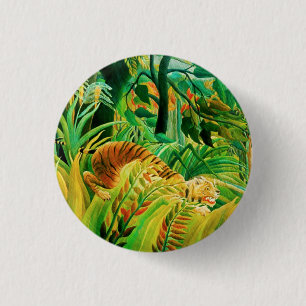 Den Henri Rousseau tigern i en tropisk storm Knapp