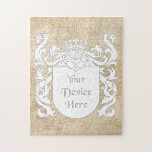 Den heraldiska anpassadet skyddar pussel (Vertikal)