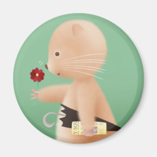 Den Herr hamsteren går att fungera Magnet