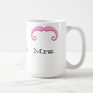 Den herrskapmustaschen eller moustachen gifta sig kaffemugg