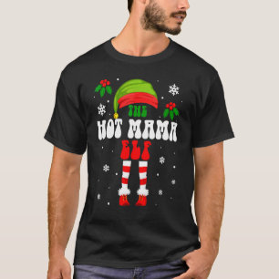 Den heta mamaljuset julen familjen matchande Xmas T Shirt