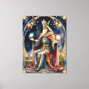den hierofant tarotmagiska målningen canvastryck