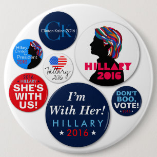 Den Hillary 2016 kampanjtoppen knäppas Knapp
