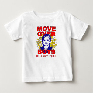 Den Hillary Clinton flyttningen över pojkesmåbar Tee Shirt