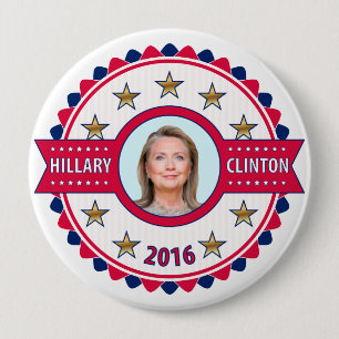 Den Hillary Clinton skönhetstävlingkampanjen 201 Knapp