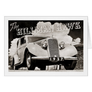 Den Hillman höken 1937 Hälsningskort
