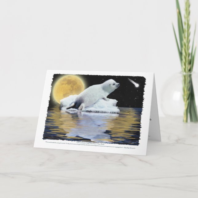 Den HIMMELSKA BARNHARPAN FÖRSEGLAR kortet Helgkort (Framsida)