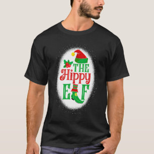 Den Hippie-älvan Matchande Familj Julälva Blekt T Shirt