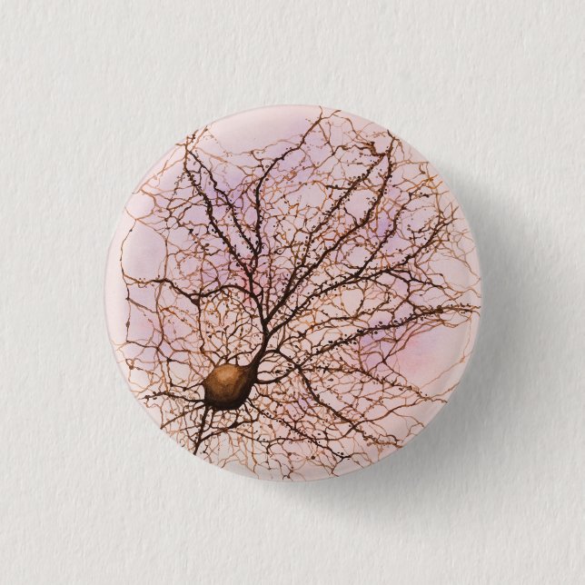 Den Hippocampal neuronen - knäppas & klämma fast Knapp (Framsida)