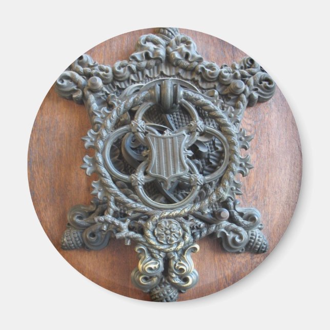 Den historiska dörrkorgen Grind till Hluboka-kass Magnet (Framsidan)