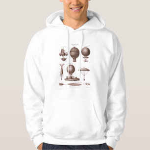 Den historiska luftballongen planlägger vintage hoodie