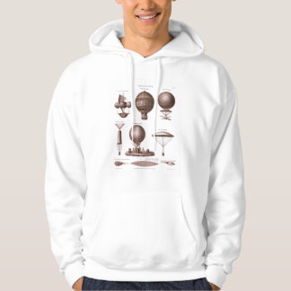 Den historiska luftballongen planlägger vintage hoodie