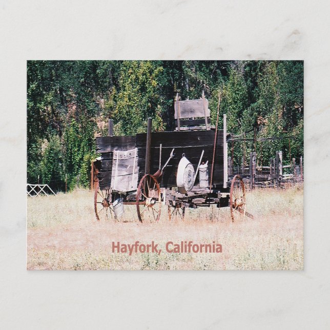 Den historiska ryska vagnen Guld.... Vykort (Framsida)