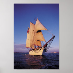Den historiska westerna fackliga schooneren, Key Poster