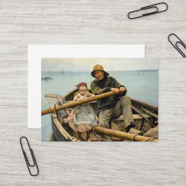Den Hjälpsamma Handen, 1881 av Emile Renouf Visitkort (Fram/Back In Situ)