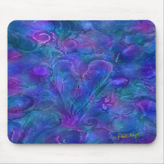 Den hjärta centrerade musen vadderar musmatta