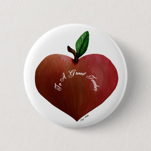 Den hjärtaApple lärare gåva knäppas Knapp