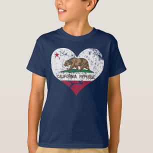 Den hjärtaKalifornien republiken sjunker T Shirt