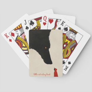 den hjärtlösa Vargen och Huvan Little Red Riding Casinokort