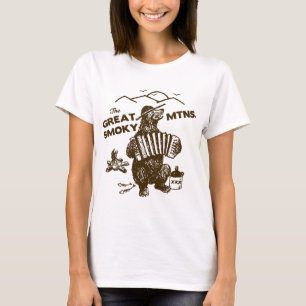 Den höga underbara rökiga björnen för bergSmok T Shirt