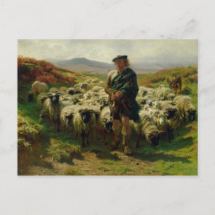 Den höglands- herden, 1859 vykort