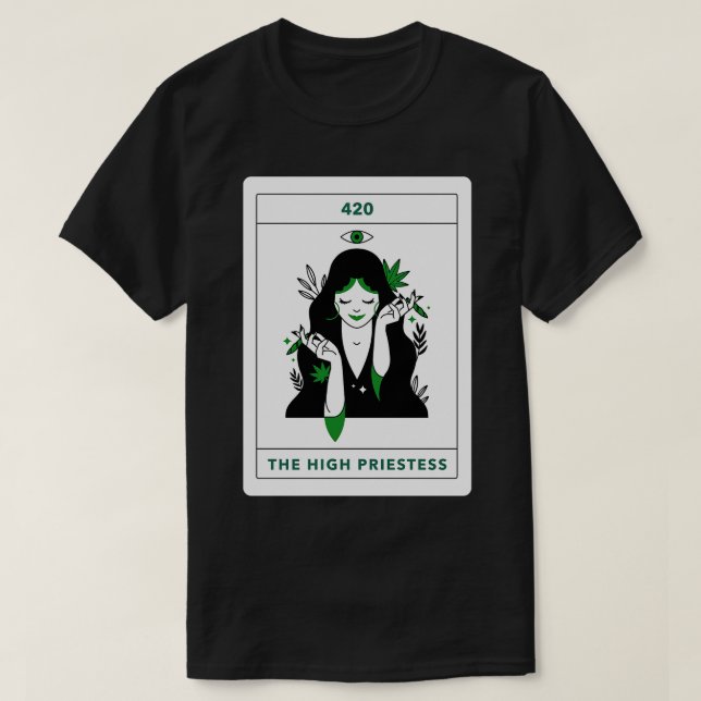 Den högste pristagaren Tarot d Goddess T Shirt (Design framsida)