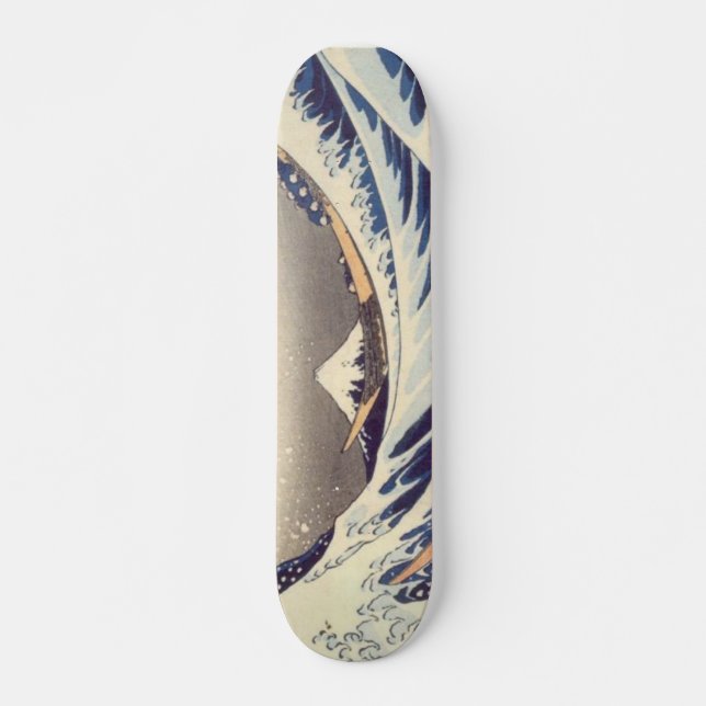 Den Hokusai skridskon stiger ombord Mini Skateboard Bräda 18,5 Cm (Framsida)