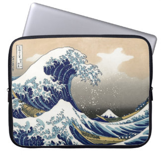 Den Hokusai underbaren vinkar av den Kanagawa Laptop Fodral