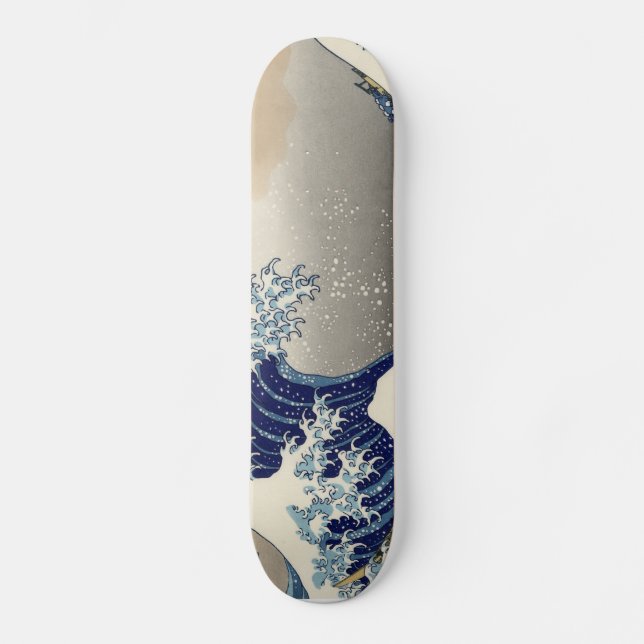 Den Hokusai underbaren vinkar av den Kanagawa Skateboard Bräda 20 Cm (Framsida)