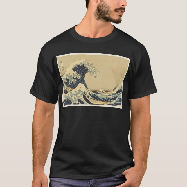 Den Hokusai underbaren vinkar av Kanagawa Tröja (Framsida)