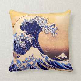 Den Hokusai underbaren vinkar Kudde